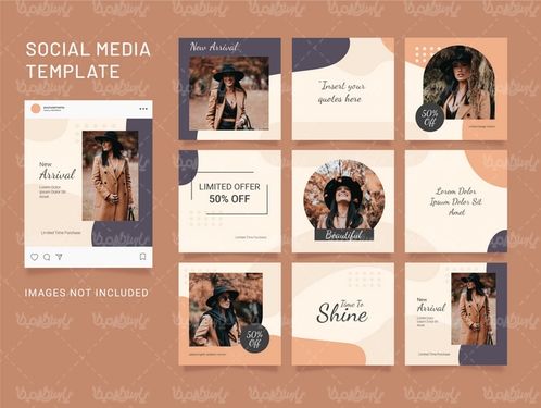 وکتور قالب شبکه های اجتماعی