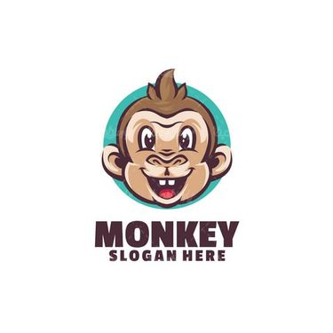 وکتور لوگو میمون
