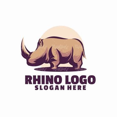 وکتور لوگو کرگدن