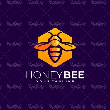 وکتور لوگو زنبور عسل
