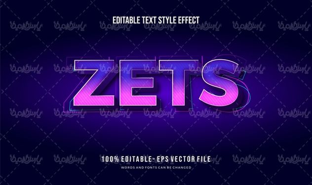 وکتور استایل متن