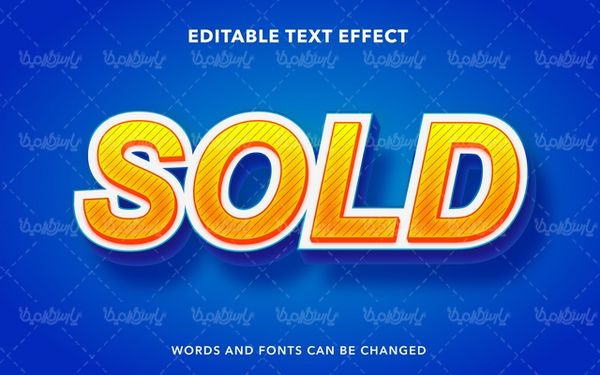Vector graphic text effect