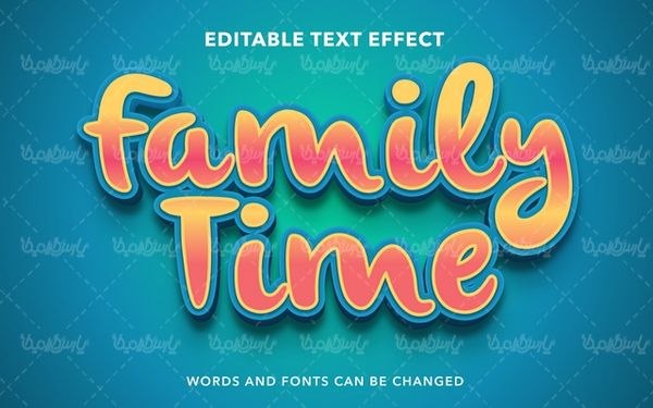 Vector graphic text effect