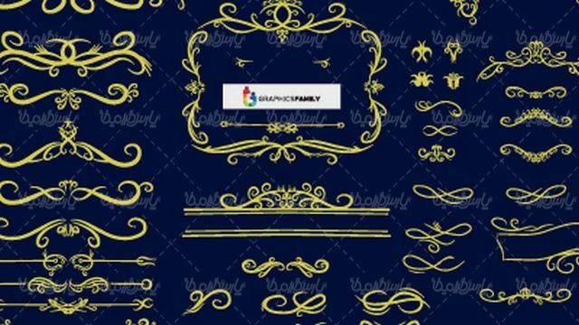 وکتور فریم گل و بوته