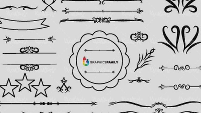 وکتور فریم گل و بوته