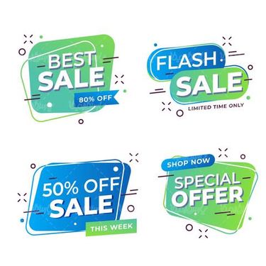 وکتور برچسب فروش