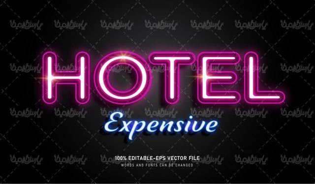 Editable Latin font vector