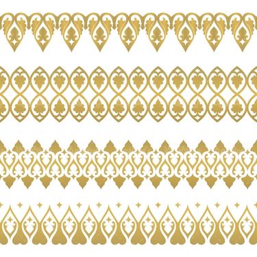 وکتور حاشیه گل و بوته