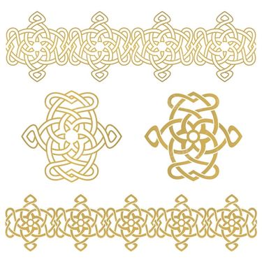 وکتور حاشیه گل و بوته