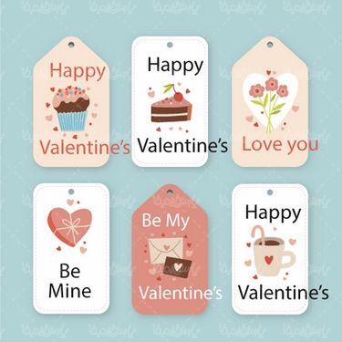 وکتور لیبل ولنتاین