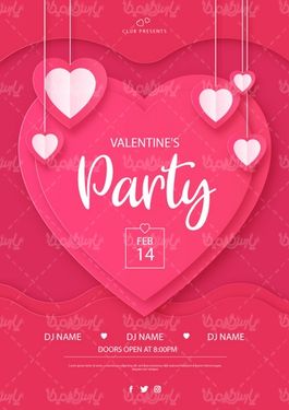 وکتور پس زمینه ولنتاین