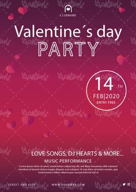 وکتور پس زمینه ولنتاین