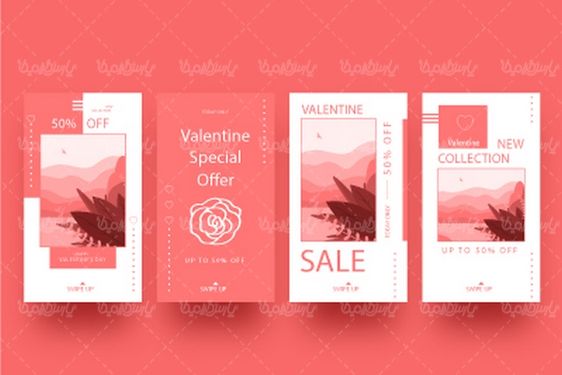 وکتور طرح فروش ولنتاین