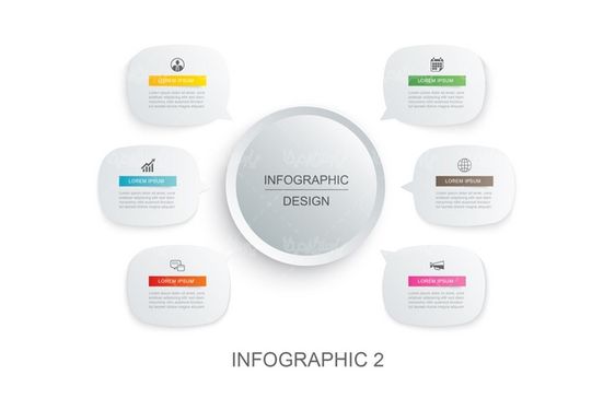 وکتور اینفوگرافی گرافیکی