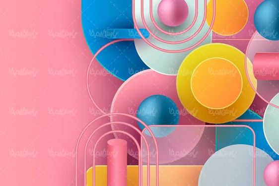 وکتور پس زمینه سه بعدی