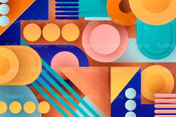 وکتور پس زمینه سه بعدی