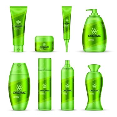 وکتور بسته بندی لوازم آرایشی و بهداشتی