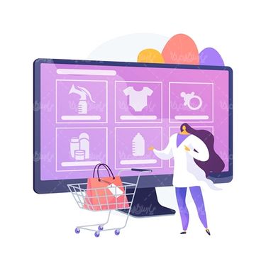 وکتور فروشگاه اینترنتی