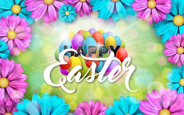 وکتور تخم مرغ رنگی