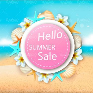 وکتور لیبل تابستان