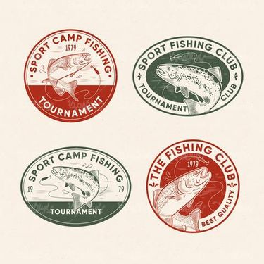 Vector fishing label