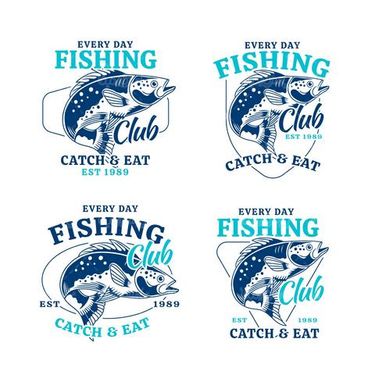 Vector fishing label