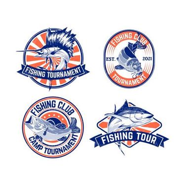 Vector fishing label