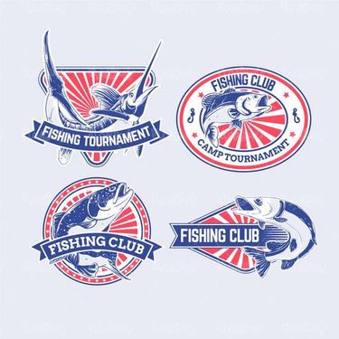 Vector fishing label