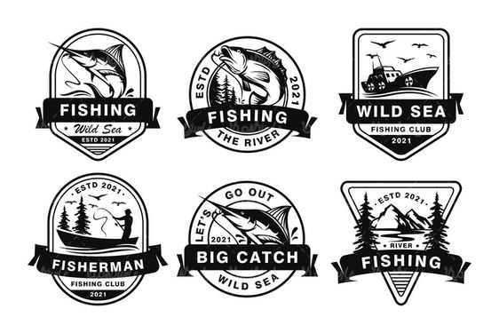 Vector fishing label