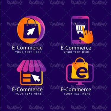 وکتور لوگو تجارت الکترونیک