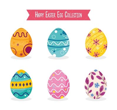 وکتور تخم مرغ رنگی