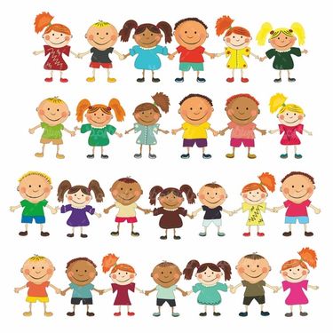 وکتور بازی کردن بچه ها