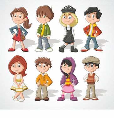 وکتور شخصیت کارتونی