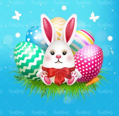 وکتور تخم مرغ رنگی