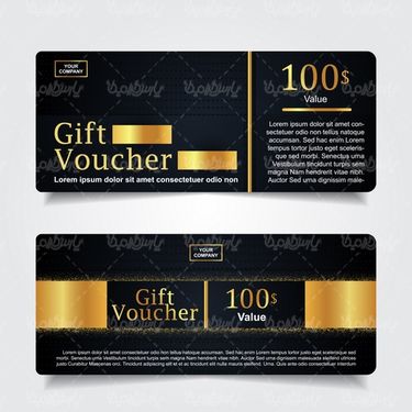 Vector gift card design