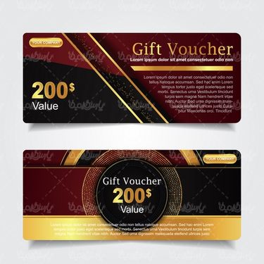 Vector gift card design