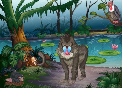 وکتور حیوان کارتونی