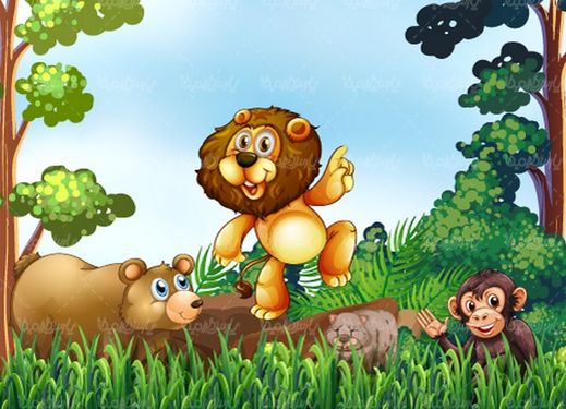 وکتور شیر جنگل