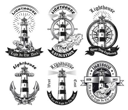 وکتور فانوس دریایی