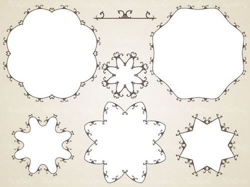 وکتور فریم گل