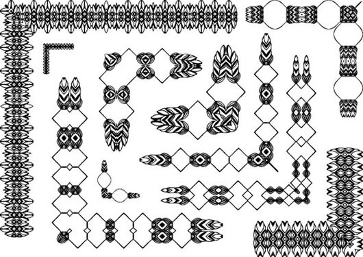 وکتور حاشیه گل