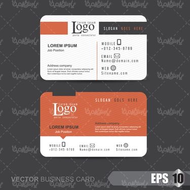 Business card vector