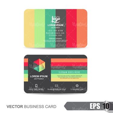 Business card vector