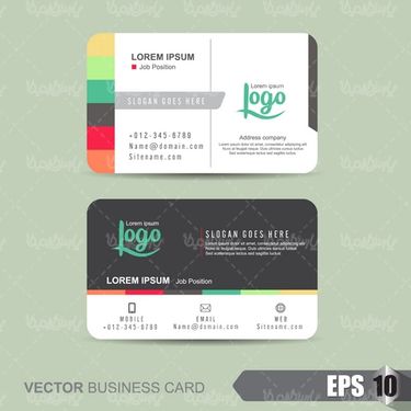Business card vector