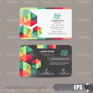 Business card vector