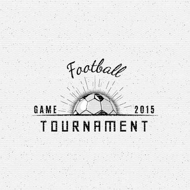 Vector football label