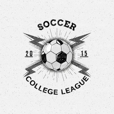 Vector football label