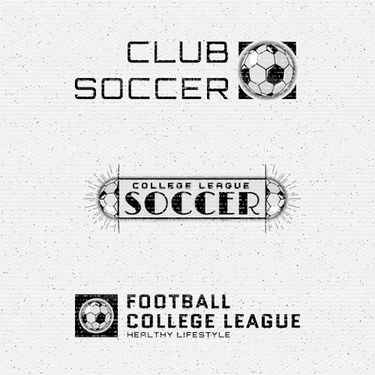 Vector football label