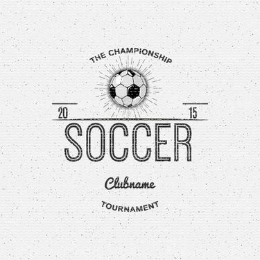 Vector football label