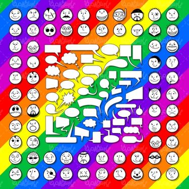 وکتور حباب گفت گو